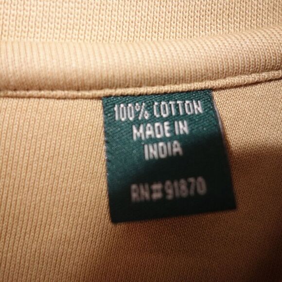 BOLLE GOLF Vest 100% Fine Pima Cotton V-Neck Brown Tan Men's Medium - Picture 2 of 7